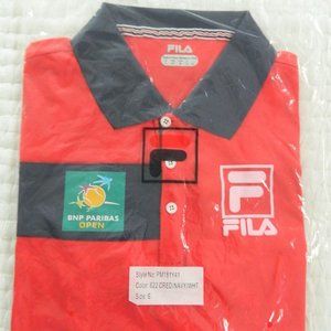 Official FILA BNP Paribas Polo Shirt Mens Small